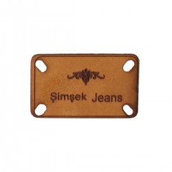 30 Deri Etiket Modeli