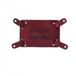 42  Deri Etiket Modeli