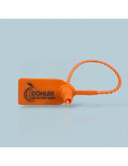 Plastik Kilitli Mühür Kelepçe Turuncu