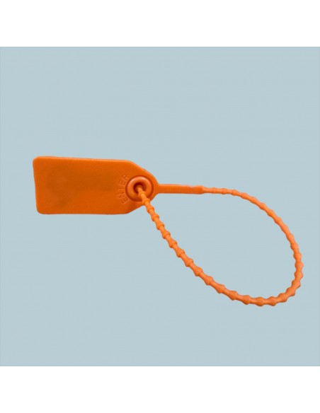 Plastik Kilitli Mühür Kelepçe Turuncu