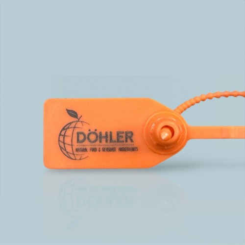 Plastik Kilitli Mühür Kelepçe Turuncu