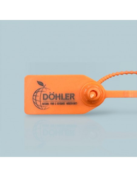 Plastik Kilitli Mühür Kelepçe Turuncu