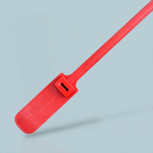 Plastik Kilitli Mühür Kelepçe Kırmızı