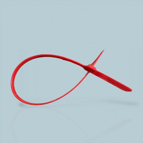 Plastik Kilitli Mühür Kelepçe Kırmızı