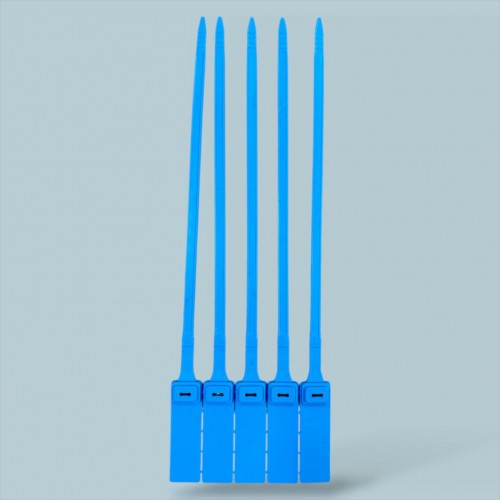 Plastik Kilitli Mühür Kelepçe Mavi