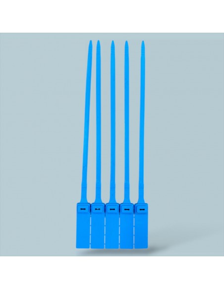 Plastik Kilitli Mühür Kelepçe Mavi