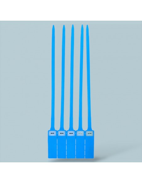 Plastik Kilitli Mühür Kelepçe Mavi