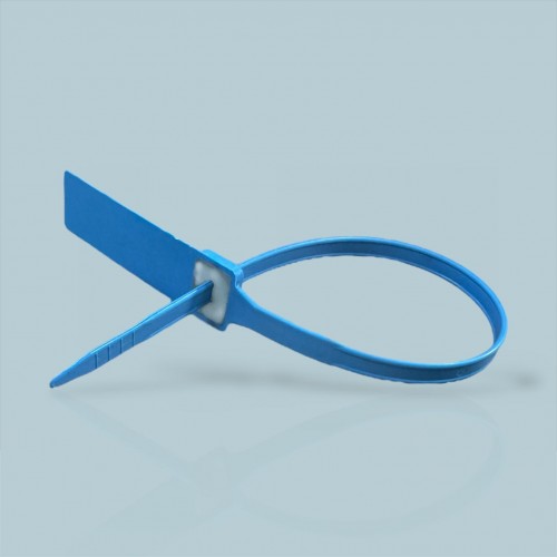 Plastik Kilitli Mühür Kelepçe Mavi